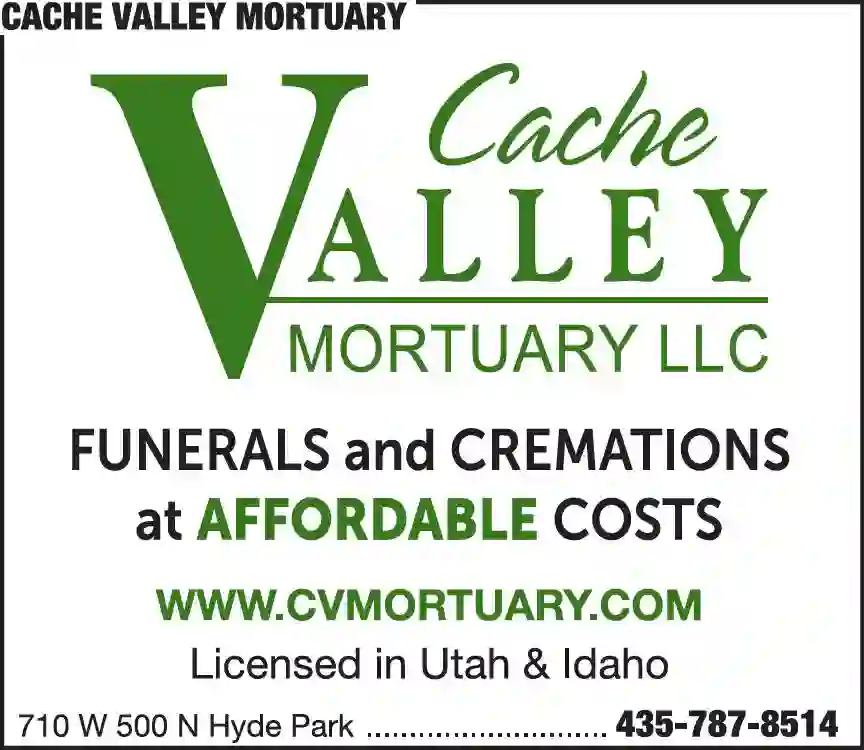 Funeral Homes & Directors print ad for Cache Valley Mortuary