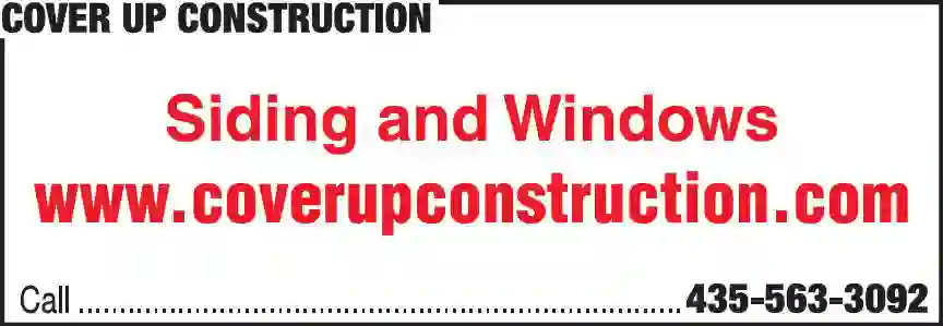 Siding Contractors print ad for Cover Up Construction