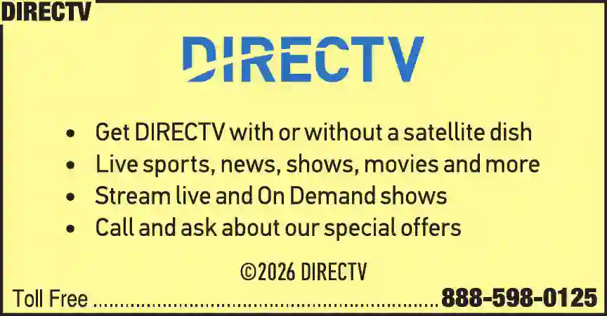 Cable Television Service print ad for DirecTV