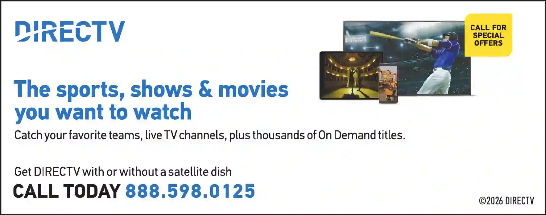 Satellite Equipment & Systems print ad for DirecTV