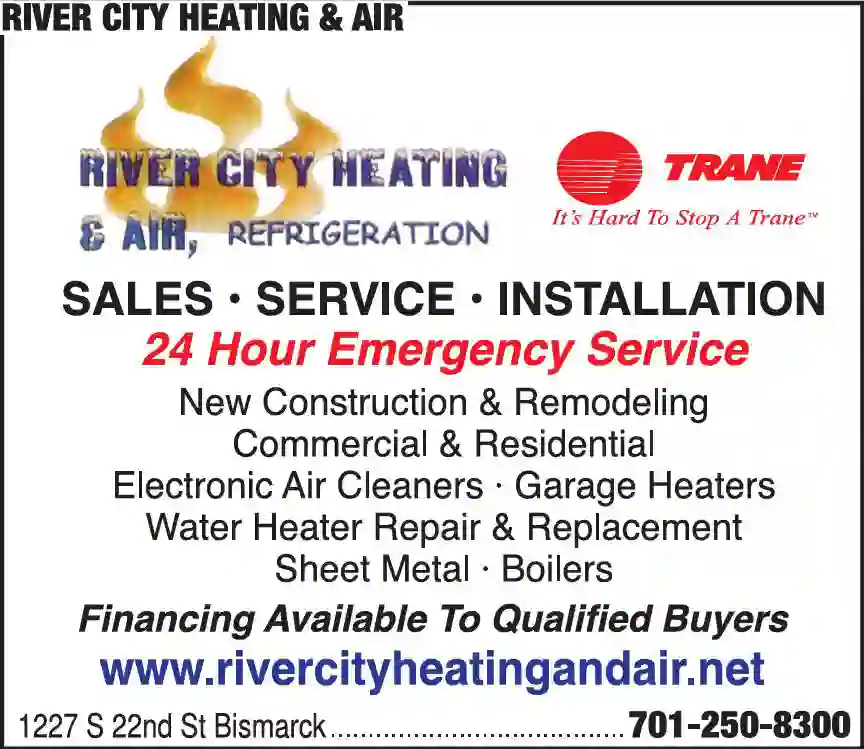 Heating Contractors print ad for River City Heating & Air
