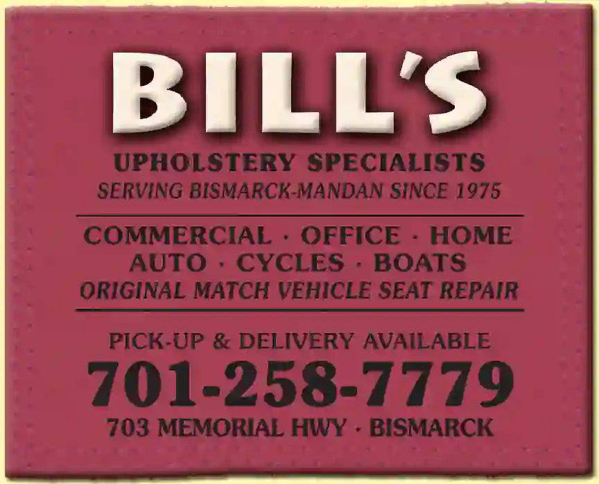 Upholsterers print ad for Bill's Upholstery Specialists