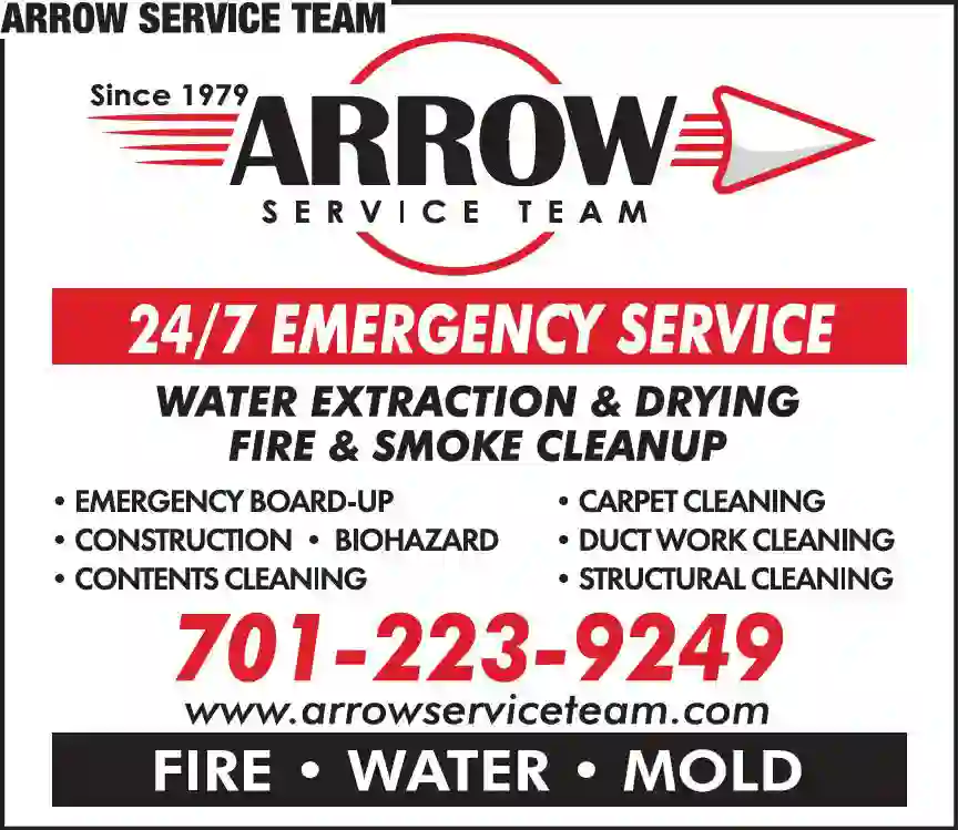 Carpet Rug & Upholstery Cleaners print ad for Arrow Service Team