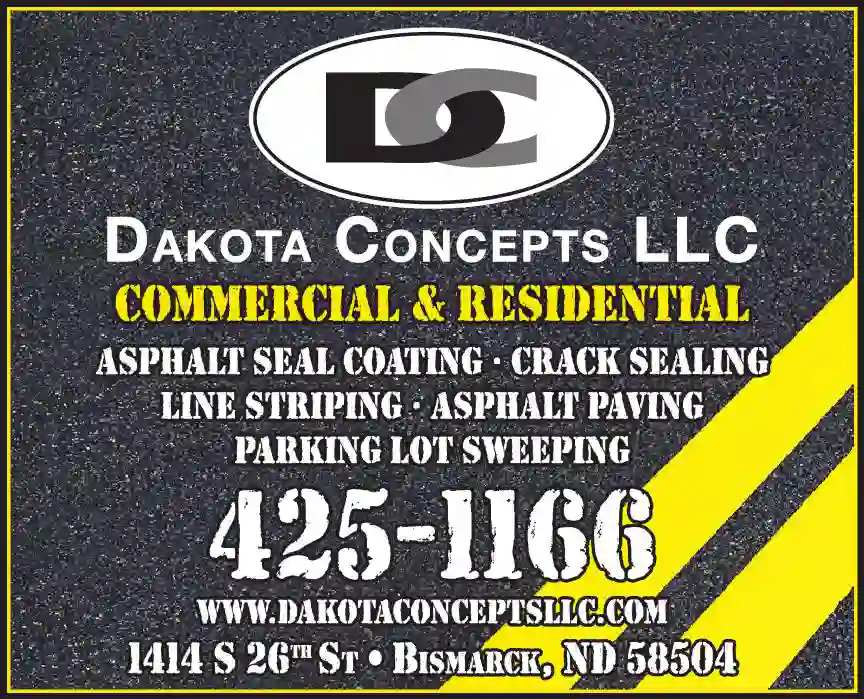 Asphalt Contractors print ad for Dakota Concepts LLC