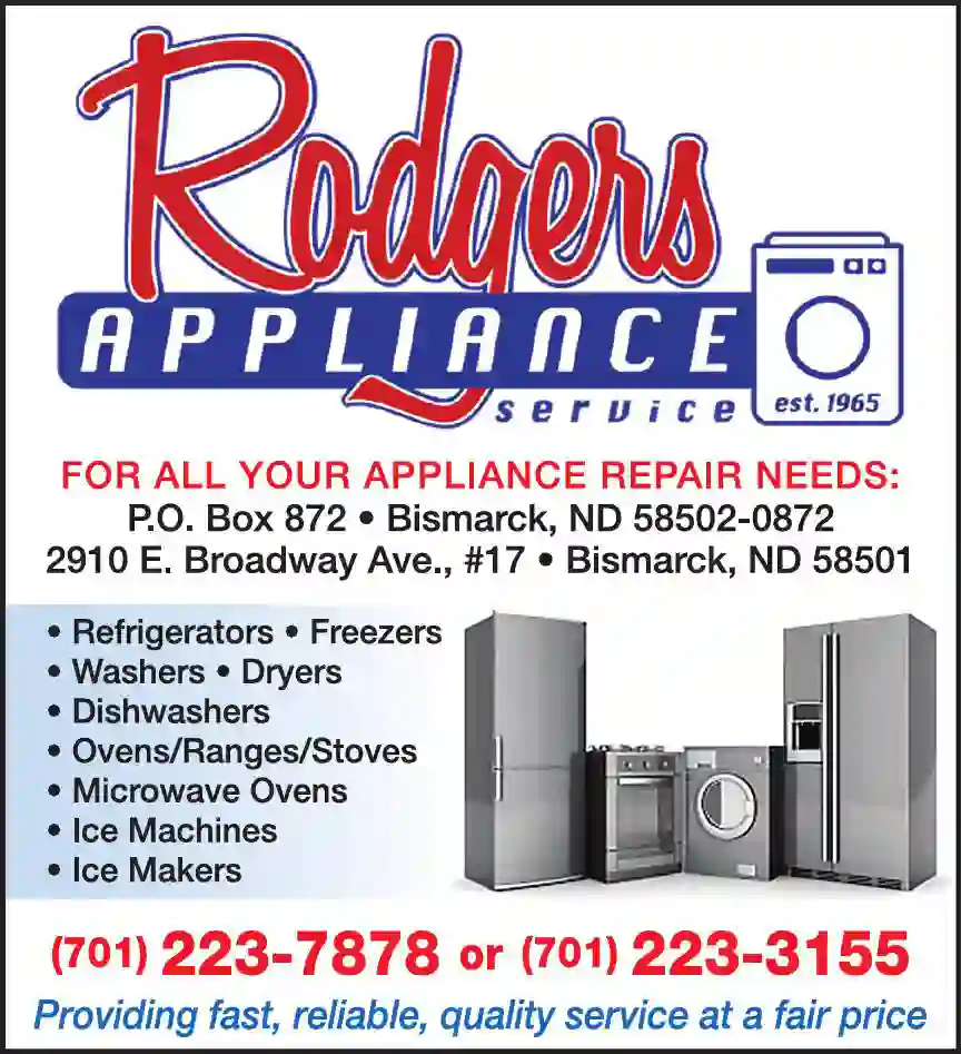 Appliances - Major - Service & Repair print ad for Rodgers Appliance Service
