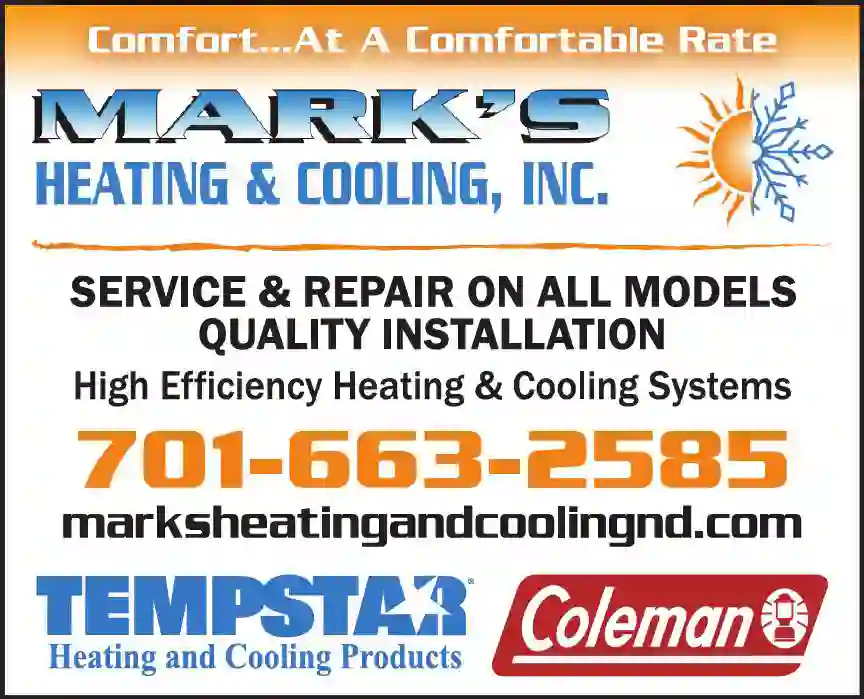 Heating Contractors print ad for Mark's Heating & Cooling Inc