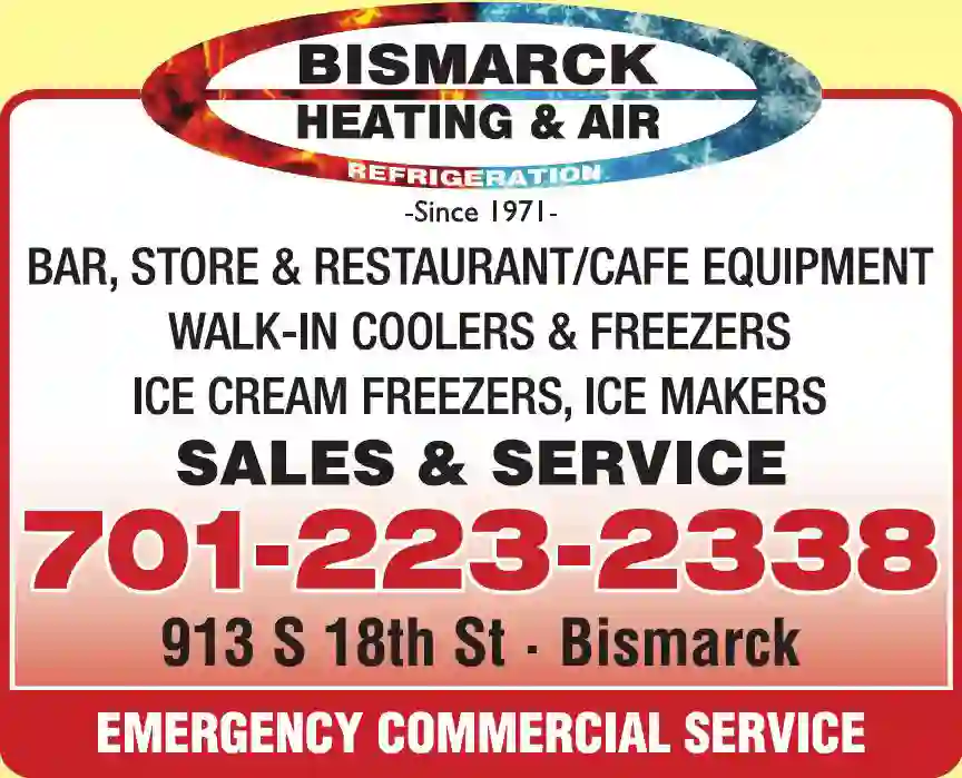 Restaurant Equipment & Supplies print ad for Bismarck Heating & Air Conditioning Inc