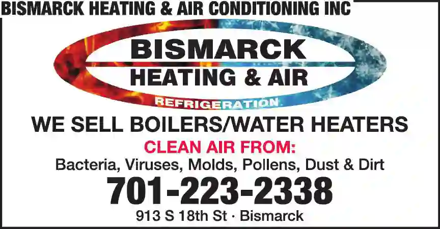 Water Heaters - Dealers print ad for Bismarck Heating & Air Conditioning Inc