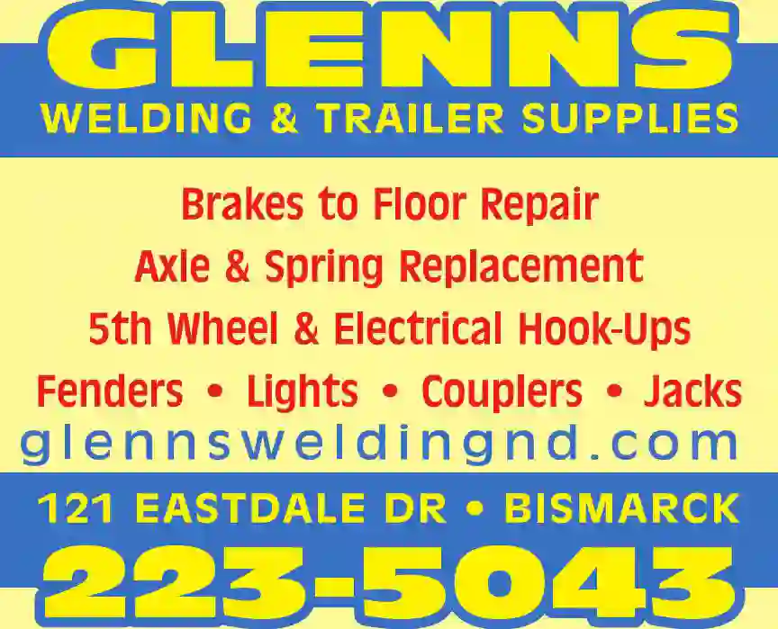Trailers - Repair & Service print ad for Glenns Welding & Trailer Supplies
