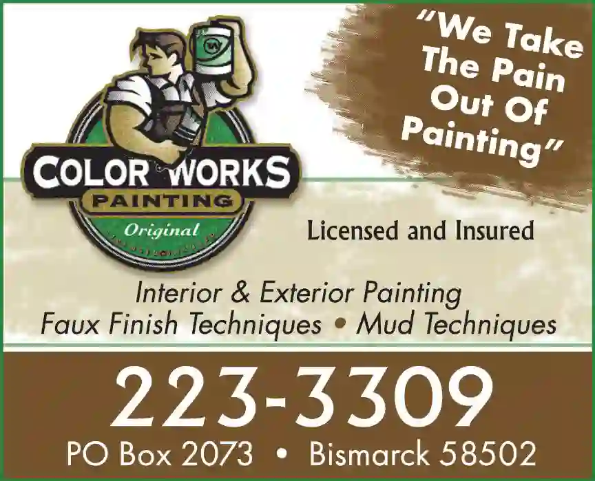 Painting Contractors print ad for Colorworks Painting Inc