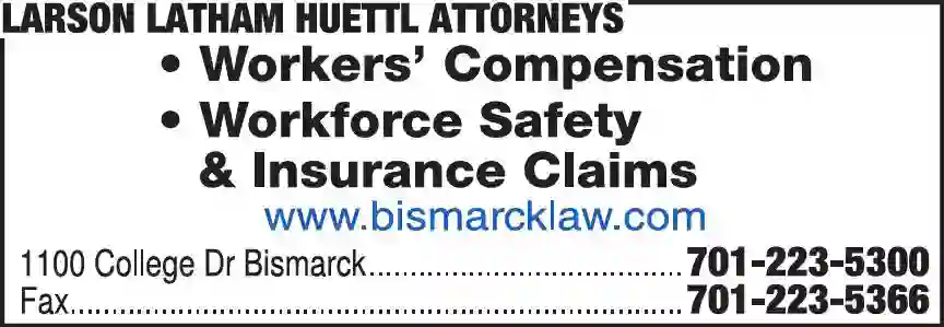 Attorneys - Workers Compensation print ad for Larson Latham Huettl Attorneys