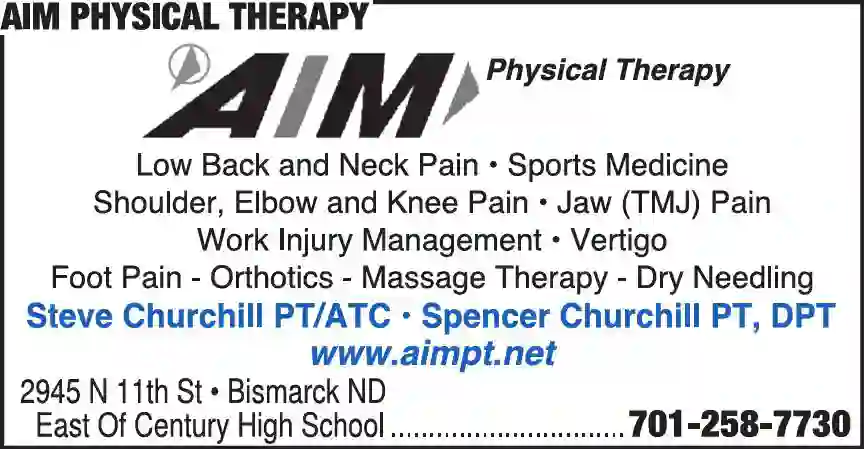 Physical Therapists print ad for AIM Physical Therapy