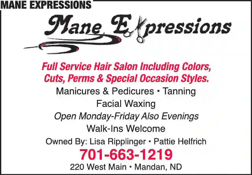 Beauty Salons & Services print ad for Mane Expressions