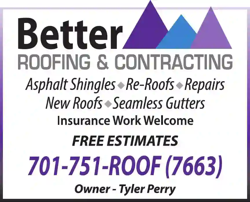 Gutters & Downspouts print ad for Better Roofing & Contracting
