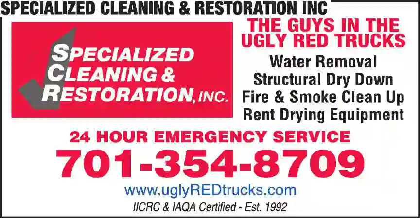 Fire & Water Damage Restoration print ad for Specialized Cleaning & Restoration Inc