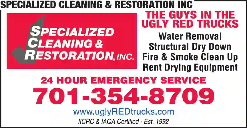 Water & Fire Damage Restoration print ad for Specialized Cleaning & Restoration Inc