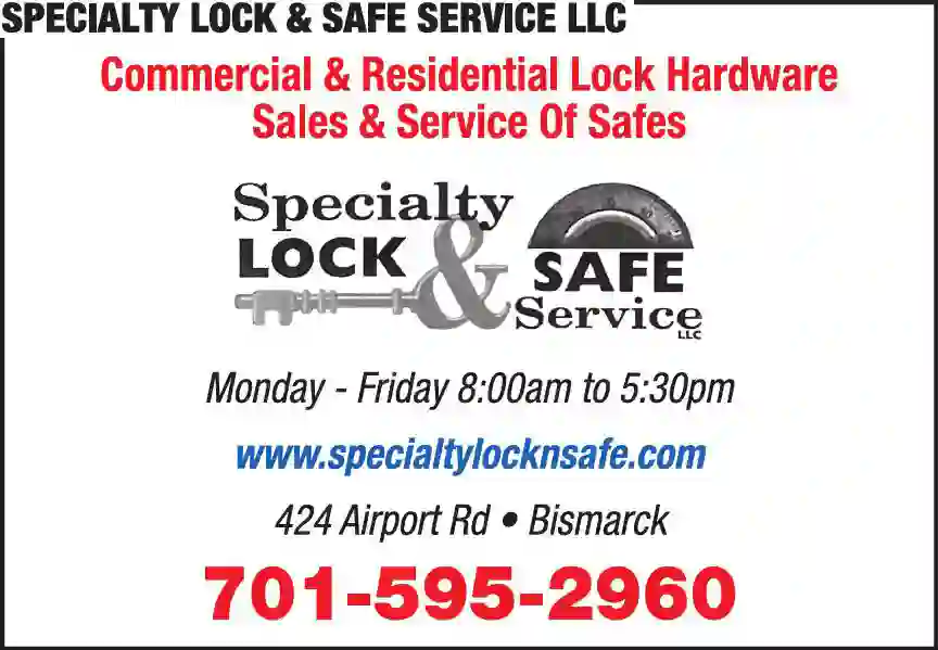 Locks & Locksmiths print ad for Specialty Lock & Safe Service LLC