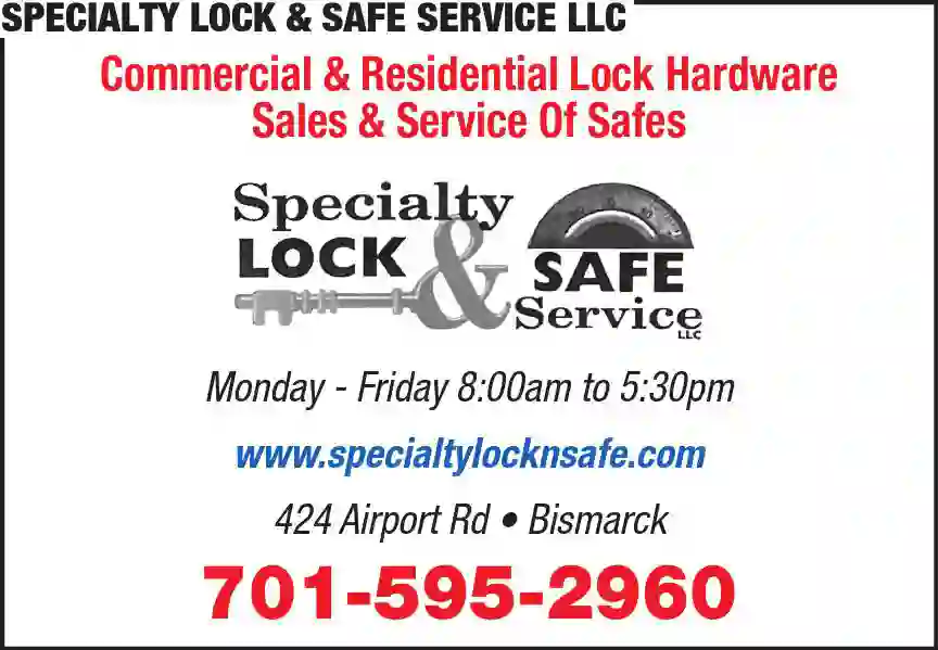 Safes & Vaults print ad for Specialty Lock & Safe Service LLC