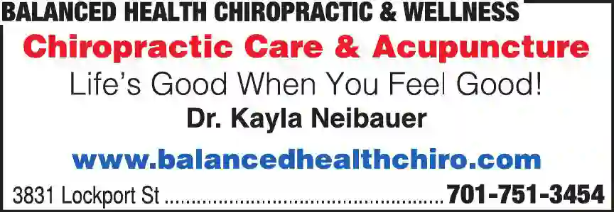 Chiropractors, D.C. print ad for Balanced Health Chiropractic & Wellness
