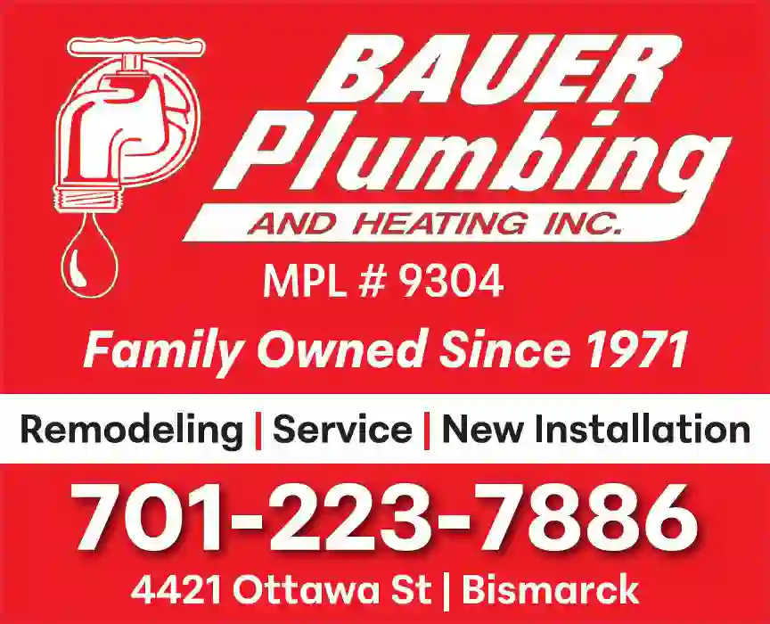 Plumbing Contractors print ad for Bauer Plumbing & Heating