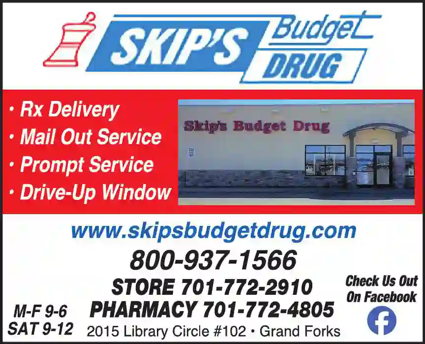 Pharmacies print ad for Skip's Budget Drug