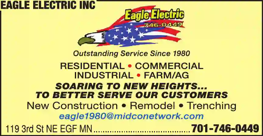Electricians print ad for Eagle Electric Inc