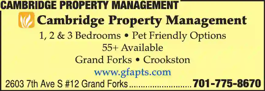 Property Management print ad for Cambridge Property Management