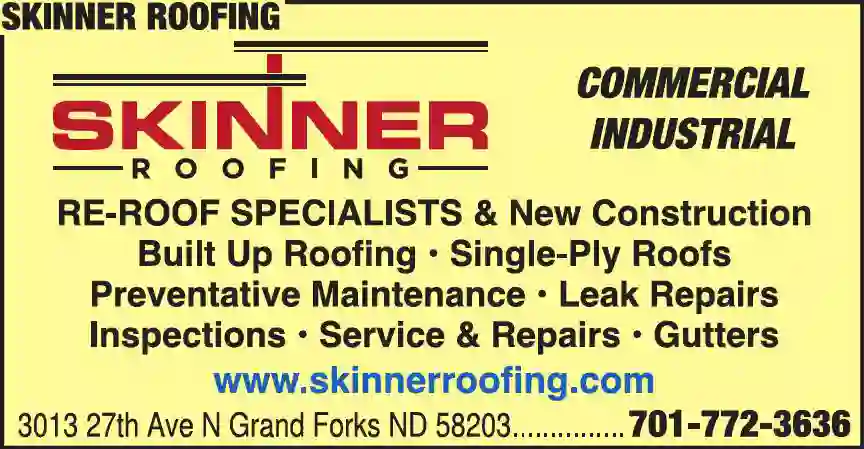 Roofing Contractors print ad for Skinner Roofing