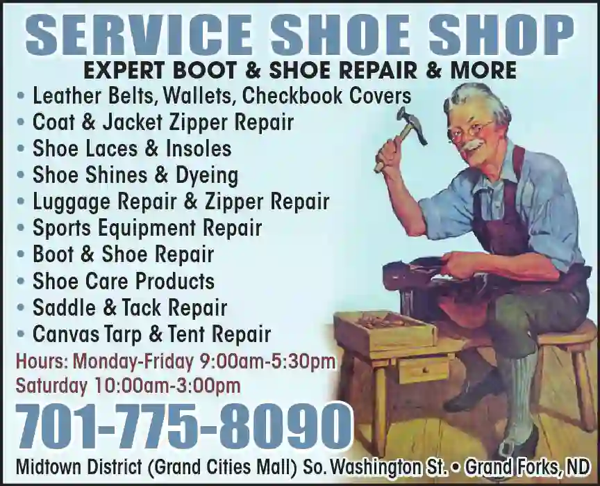 Shoe Repair & Shine print ad for Service Shoe Shop