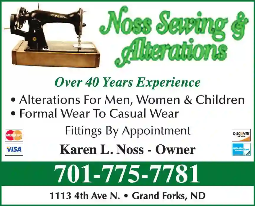 Alterations print ad for Noss Sewing & Alterations