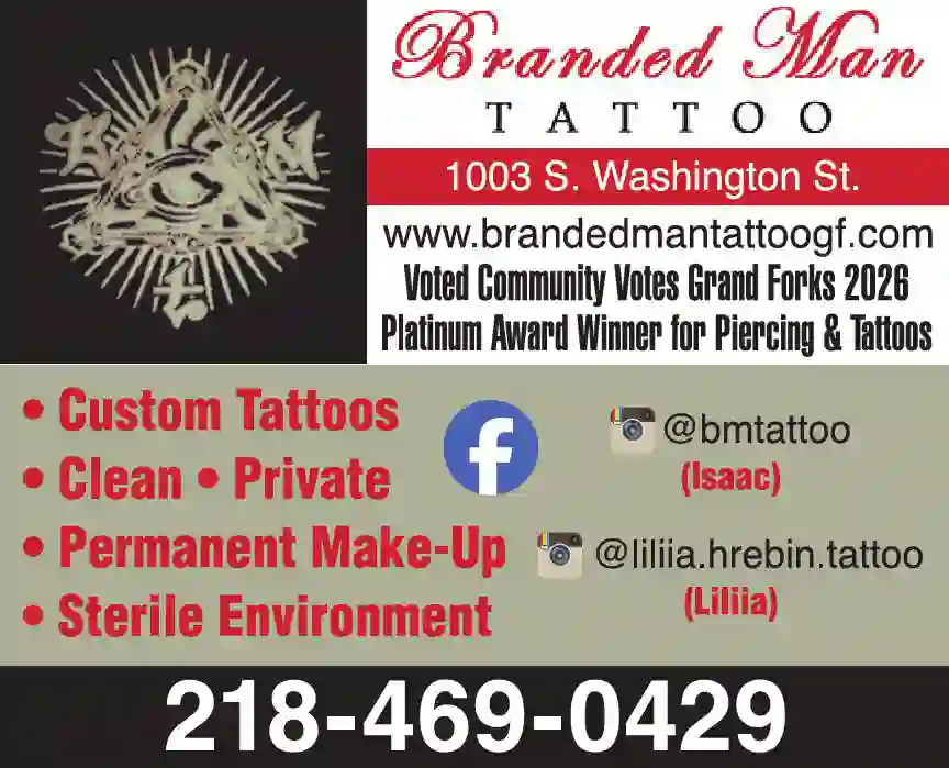 Tattooing print ad for Branded Man Tattoo