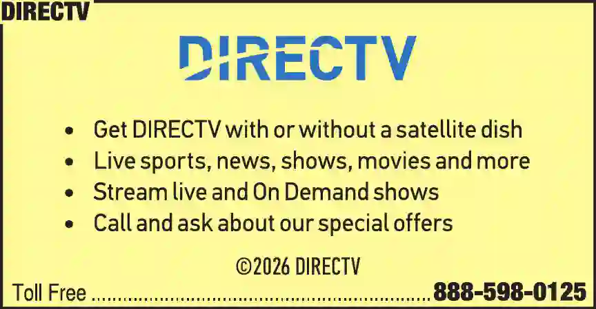 Cable Television Service print ad for DirecTV