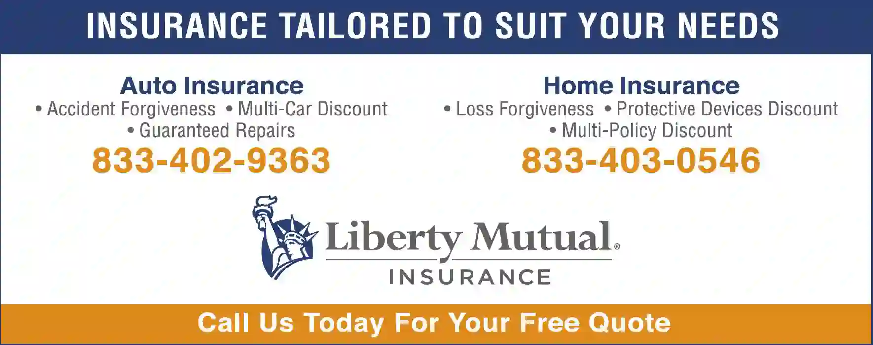 Insurance print ad for Liberty Mutual Insurance