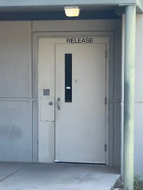 Jail release door for Iron Bail Bonds